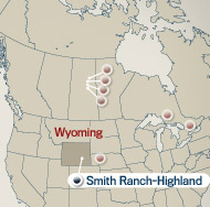 Map of Smith Ranch-Highland