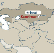 Map showing location of Inkai property