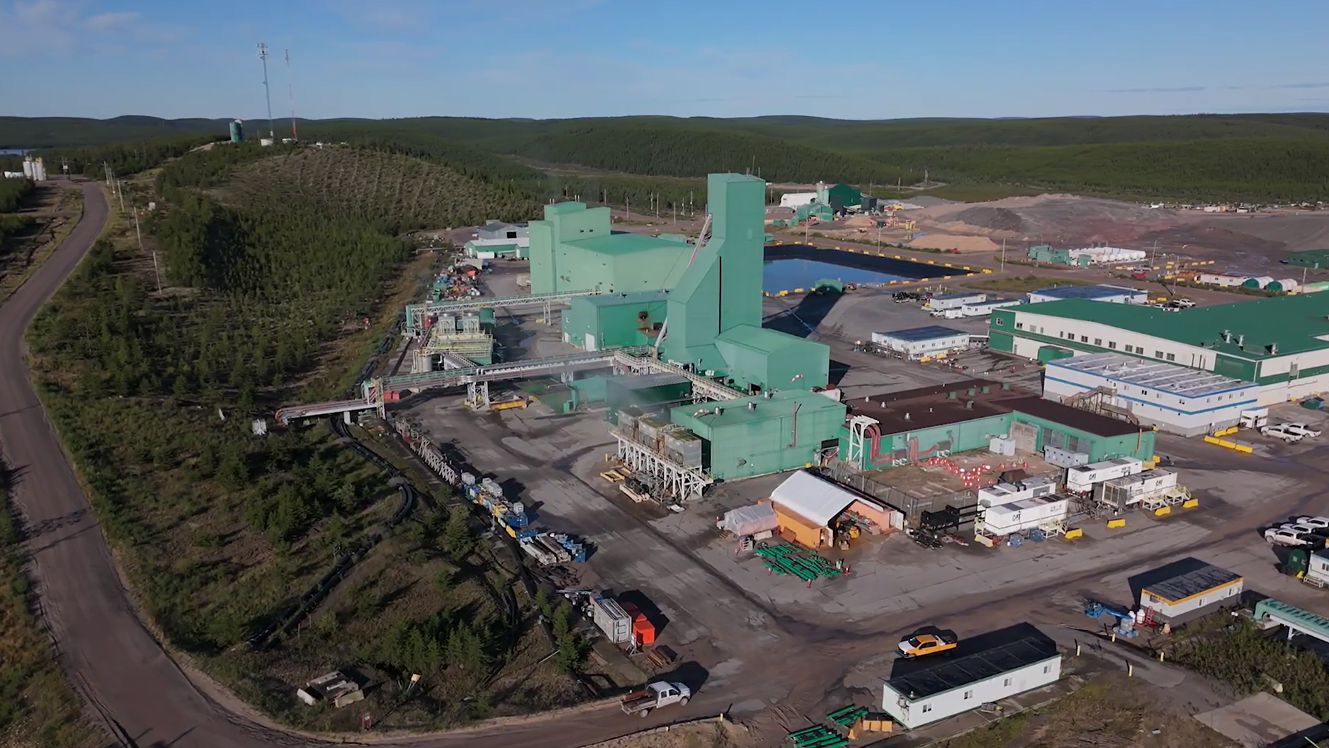 Aerial view of Cameco's McArthur River mine in northern Saskatchewan