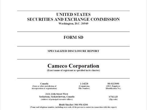 US SEC - Form SD